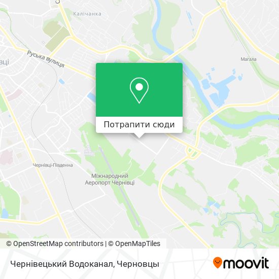 Карта Чернівецький Водоканал