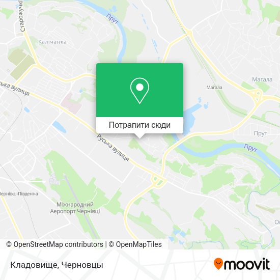 Карта Кладовище