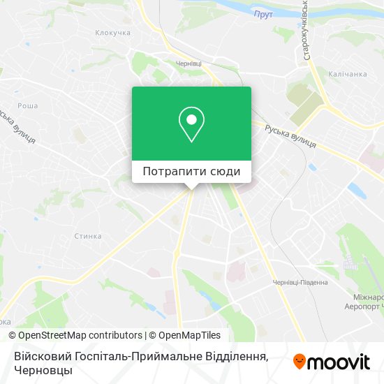Карта Війсковий Госпіталь-Приймальне Відділення