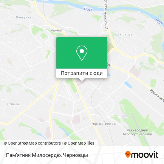 Карта Пам'ятник Милосердю