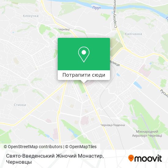 Карта Свято-Введенський Жіночий Монастир