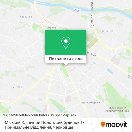 Карта Міський Клінічний Пологовий будинок 1-Приймальне Відділення