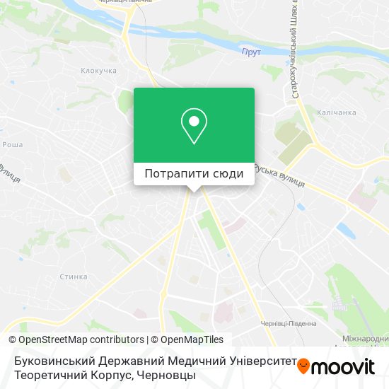 Карта Буковинський Державний Медичний Університет Теоретичний Корпус