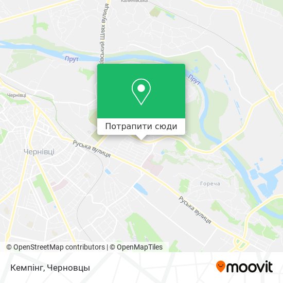 Карта Кемпінг
