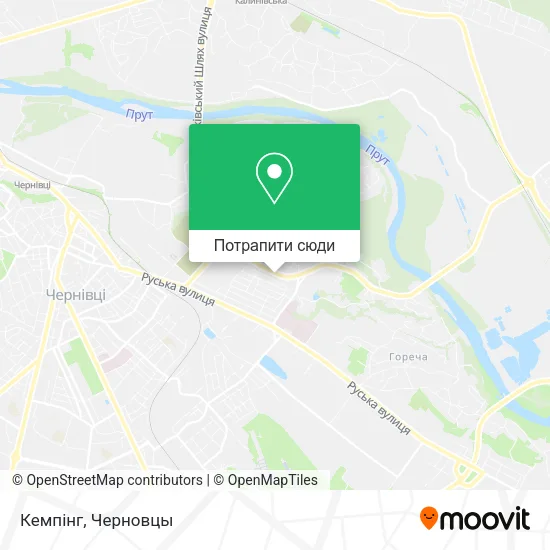 Карта Кемпінг