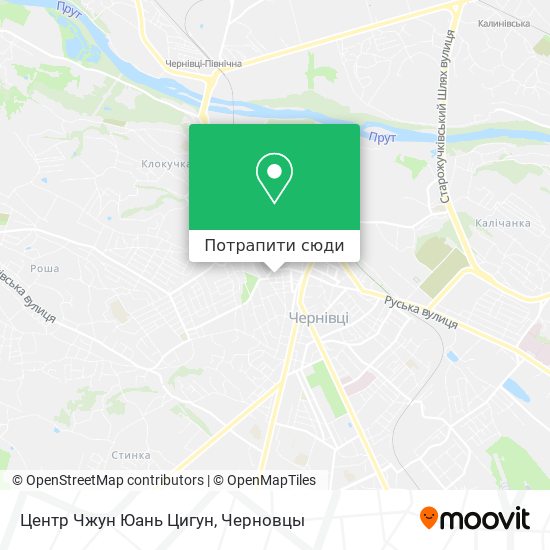 Карта Центр Чжун Юань Цигун