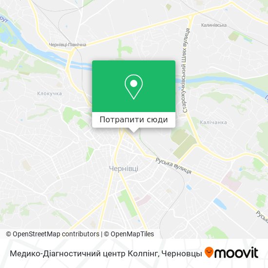 Карта Медико-Діагностичний центр Колпінг