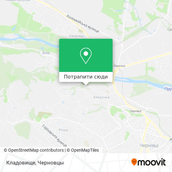 Карта Кладовище