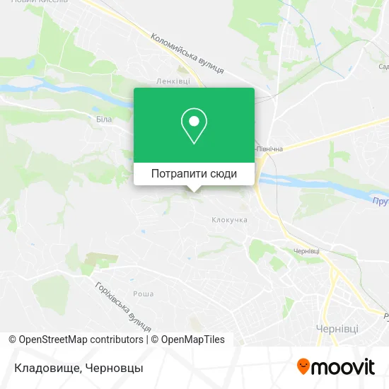 Карта Кладовище