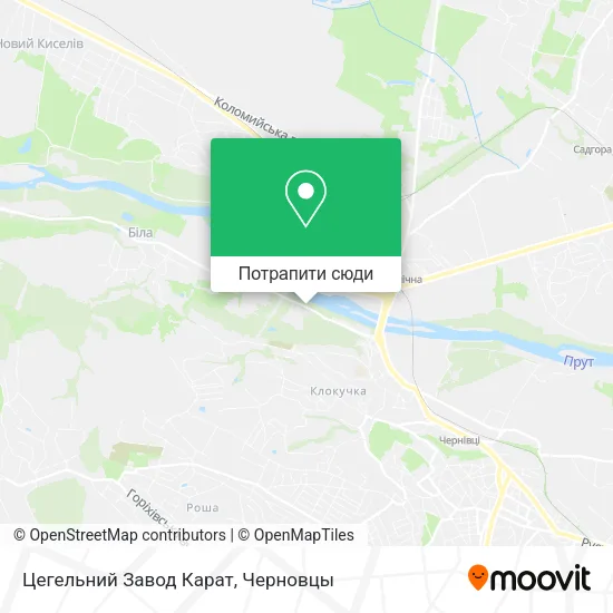 Карта Цегельний Завод Карат