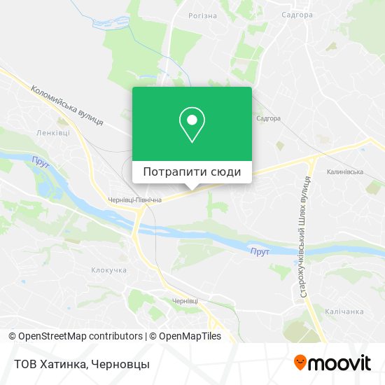 Карта ТОВ Хатинка