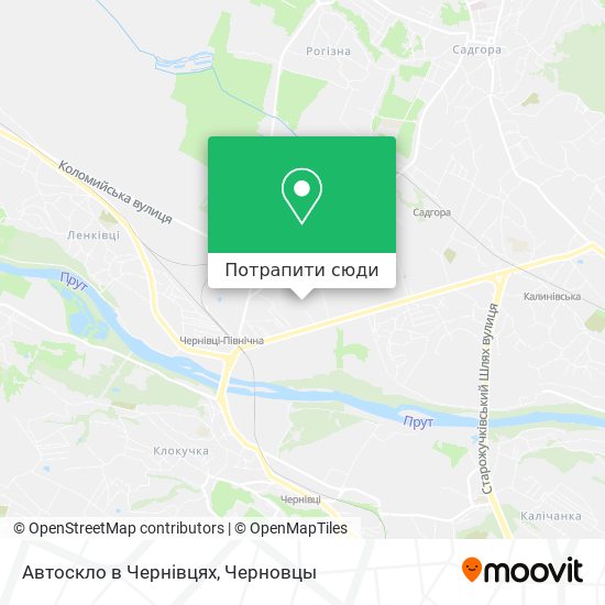 Карта Автоскло в Чернівцях