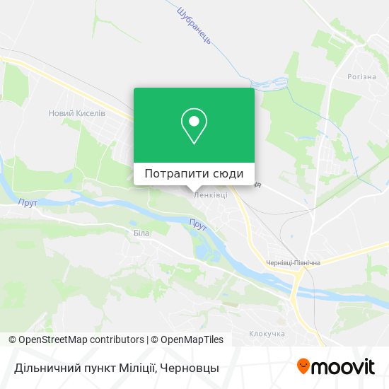 Карта Дільничний пункт Міліції