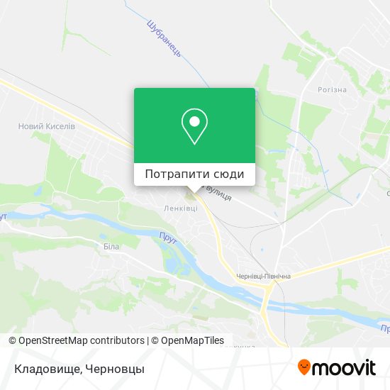 Карта Кладовище