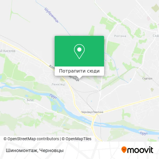 Карта Шиномонтаж