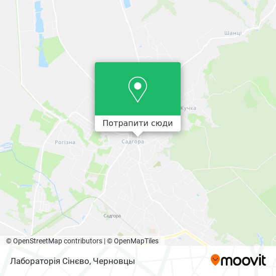 Карта Лабораторія Сінєво