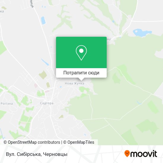 Карта Вул. Сибірська