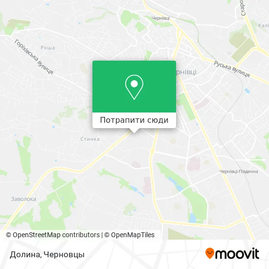 Карта Долина