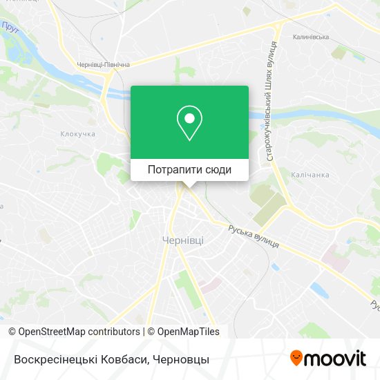 Карта Воскресінецькі Ковбаси