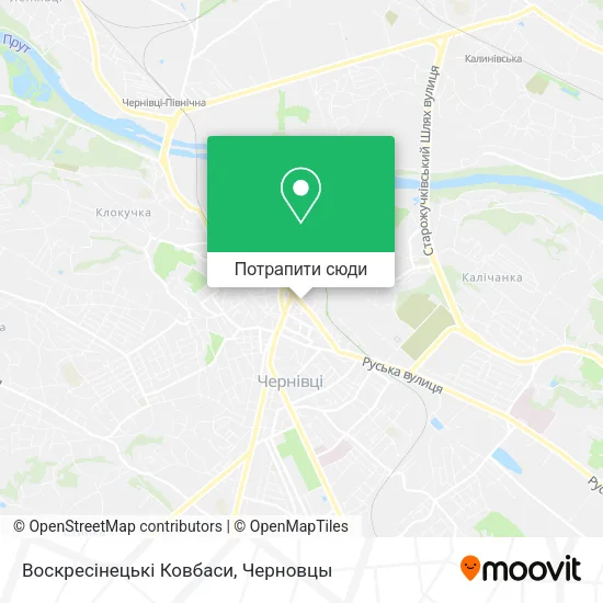 Карта Воскресінецькі Ковбаси