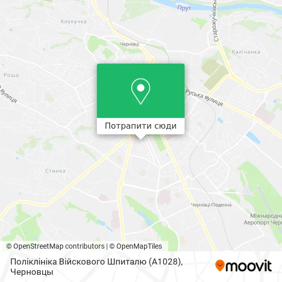 Карта Поліклініка Війскового Шпиталю (А1028)