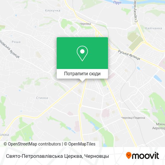 Карта Свято-Петропавлівська Церква