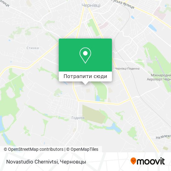 Карта Novastudio Chernivtsi