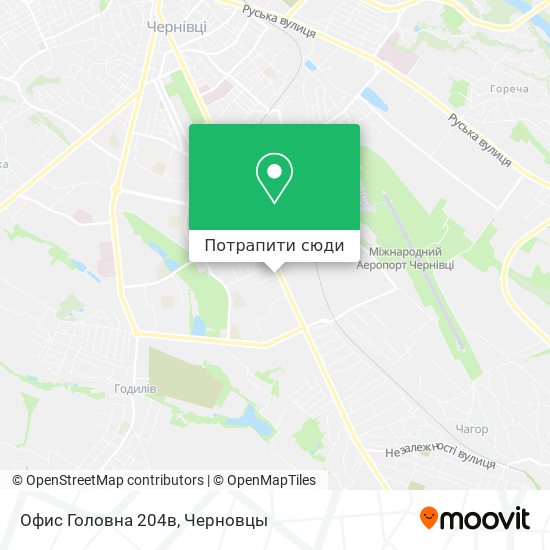 Карта Офис Головна 204в