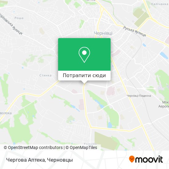 Карта Чергова Аптека