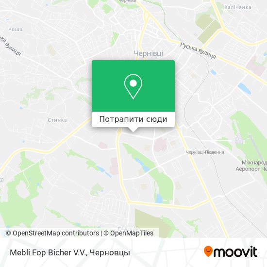 Карта Mebli Fop Bicher V.V.