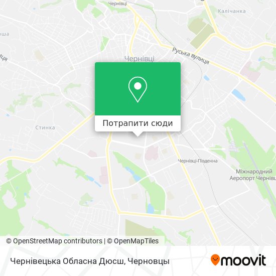 Карта Чернівецька Обласна Дюсш