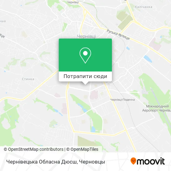 Карта Чернівецька Обласна Дюсш