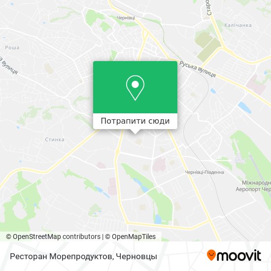 Карта Ресторан Морепродуктов