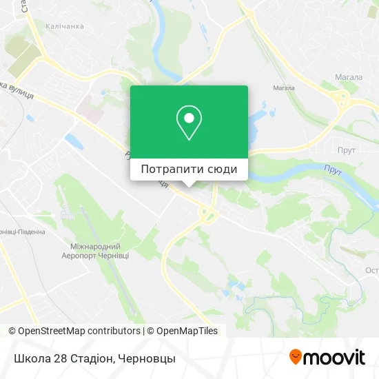 Карта Школа 28 Стадіон