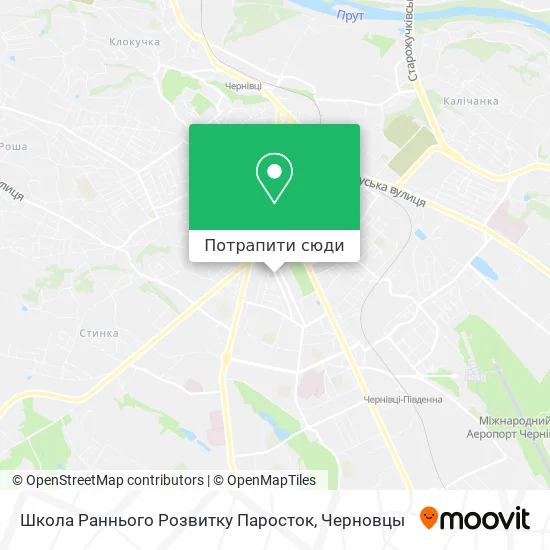Карта Школа Раннього Розвитку Паросток