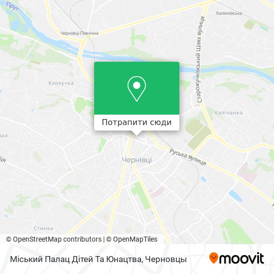 Карта Міський Палац Дітей Та Юнацтва