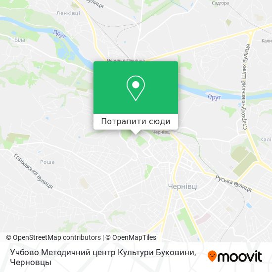 Карта Учбово Методичний центр Культури Буковини