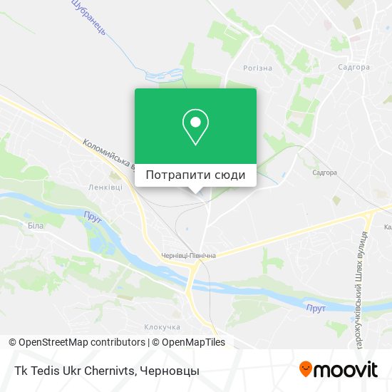 Карта Tk Tedis Ukr Chernivts