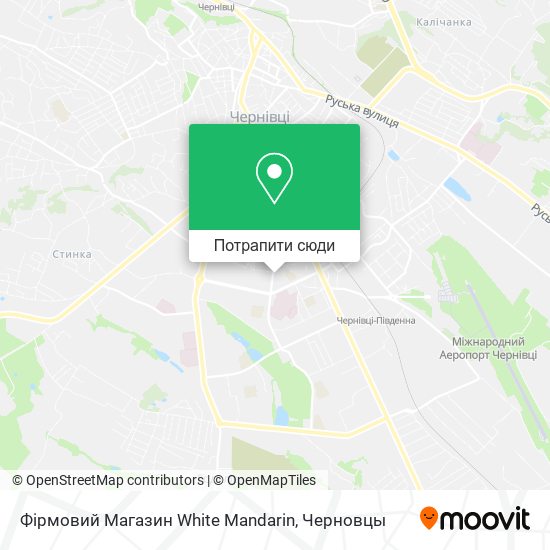 Карта Фірмовий Магазин White Mandarin
