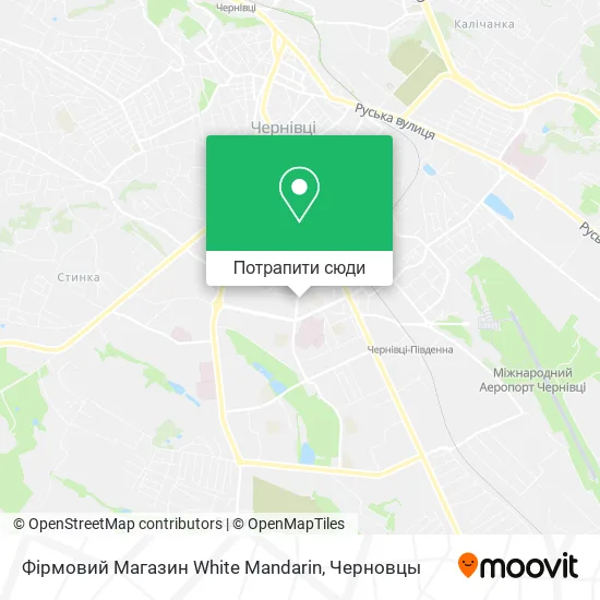 Карта Фірмовий Магазин White Mandarin