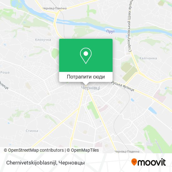 Карта Chernivetskijoblasnijl