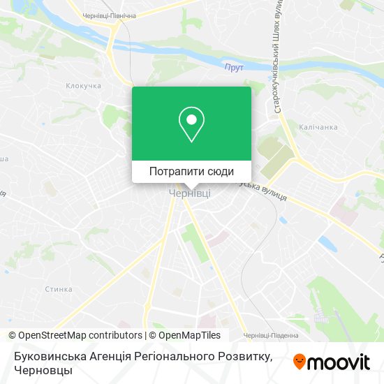 Карта Буковинська Агенція Регіонального Розвитку