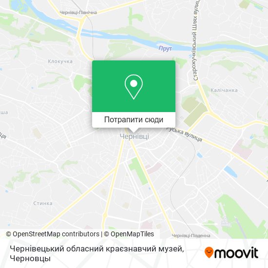 Карта Чернівецький обласний краєзнавчий музей