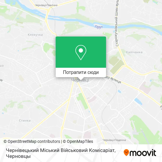 Карта Чернівецький Міський Військовий Комісаріат