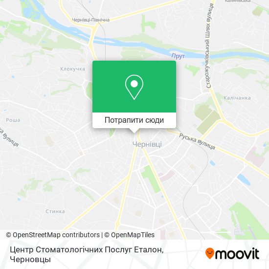 Карта Центр Стоматологічних Послуг Еталон