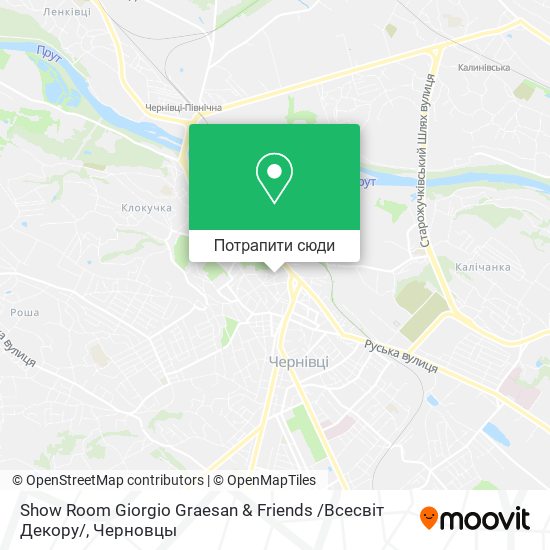 Карта Show Room Giorgio Graesan & Friends /Всесвіт Декору/