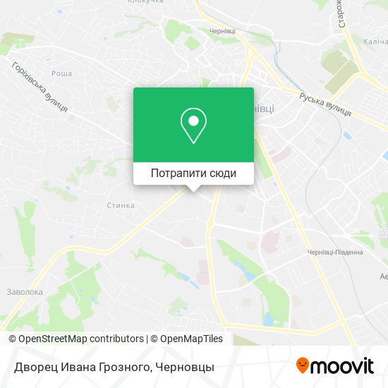 Карта Дворец Ивана Грозного