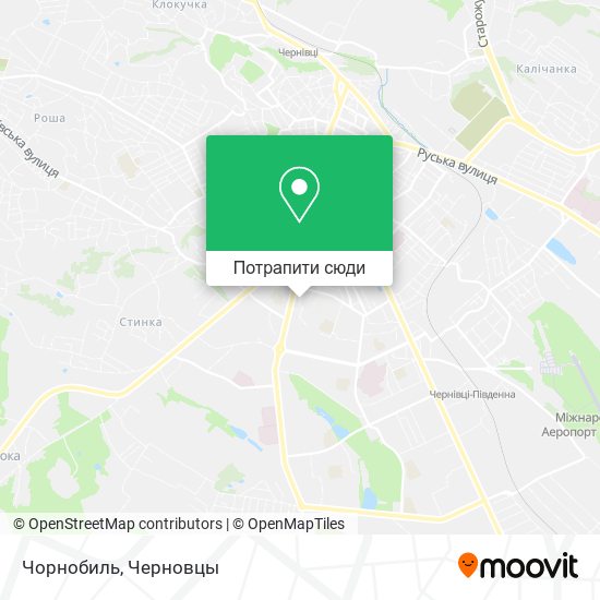 Карта Чорнобиль