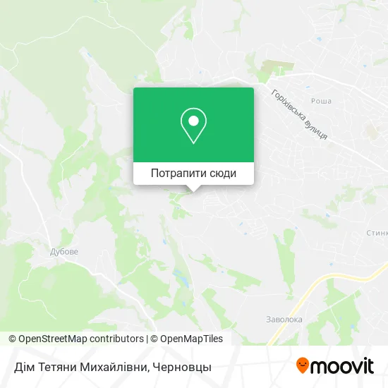 Карта Дім Тетяни Михайлівни