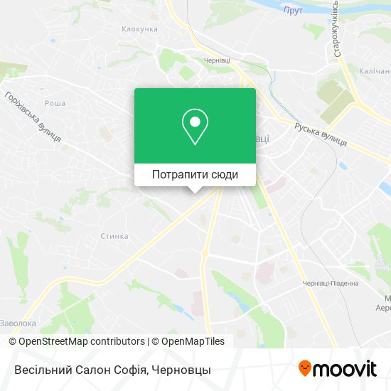 Карта Весільний Салон Софія